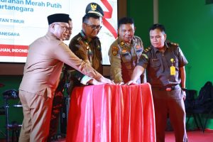 Peluncuran 237 Koperasi Merah Putih di Kukar yang dipusatkan di Desa Tanah Datar, Muara Badak (Istimewa)