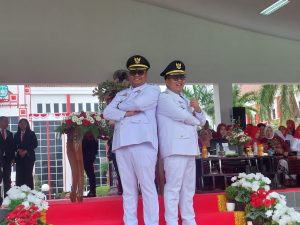 Upacara HUT ke-80 RI di Pemkab Kukar