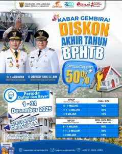 Pemkot Samarinda Berikan Diskon BPHTB Hingga 50%!