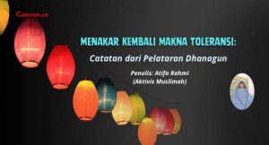 Menakar Kembali Makna Toleransi: Catatan dari Pelataran Dhanagun