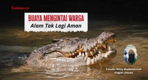 Buaya Mengintai Warga, Tanda Alam Tak Aman