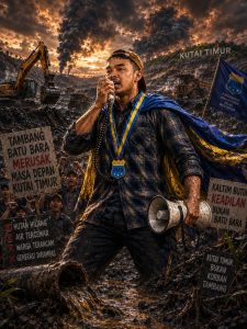 KUTAI TIMUR Aktivitas pertambangan batubara yang masif selama lebih dari dua dekade membuat Kutai Timur, Kalimantan Timur, menyimpan sederet PR lingkungan. Mulai dari lubang tambang yang menganga, sungai tercemar, hingga longsor lumpur. Tokoh pemuda Kutai Timur, Fazillahnur, mengurai sejumlah penyebab utama kerusakan tersebut.