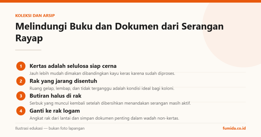 Infografis: Melindungi Buku dan Dokumen dari Serangan Rayap