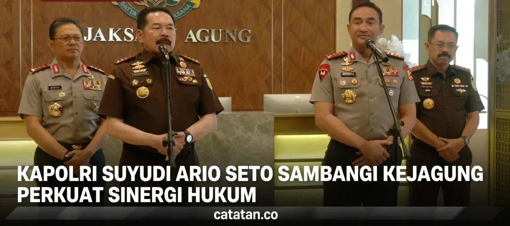 Kapolri Suyudi Ario Seto Sambangi Kejagung Perkuat Sinergi Hukum